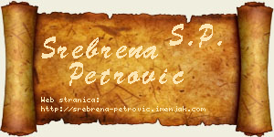 Srebrena Petrović vizit kartica
